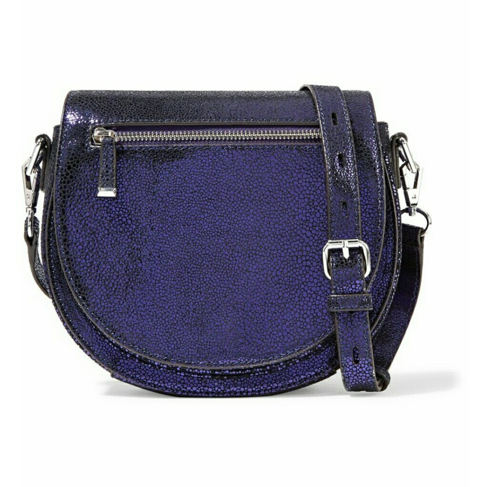 Rebecca Minkoff Iridescent Purple Saddle Bag
